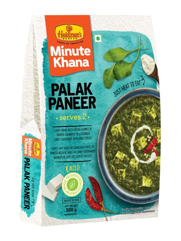 Ready to eat Palak Paneer